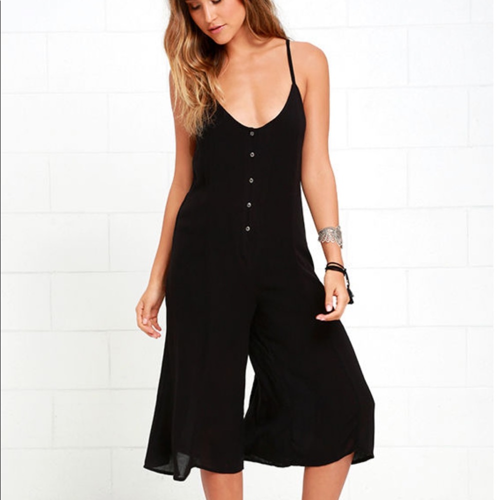 Amuse Society Misha Black Midi Jumpsuit